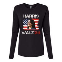 Kamala Harris Tim Walz Waltz Womens Cotton Relaxed Long Sleeve T-Shirt