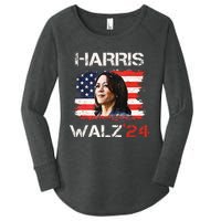 Kamala Harris Tim Walz Waltz Women's Perfect Tri Tunic Long Sleeve Shirt