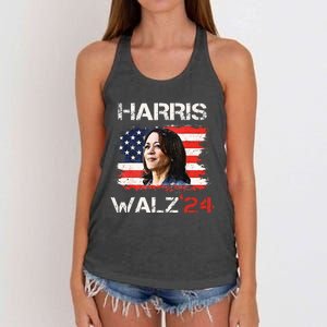 Kamala Harris Tim Walz Waltz Women's Knotted Racerback Tank