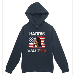 Kamala Harris Tim Walz Waltz Urban Pullover Hoodie