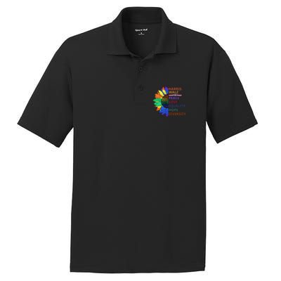 Kamala Harris Tim Walz 2024 Peace Lgbt Harris Walz Waltz Gift PosiCharge RacerMesh Polo