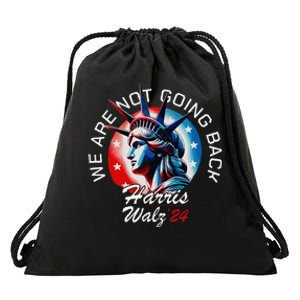 Kamala Harris Tim Walz Waltz For President Patriotic Kamala Gift Drawstring Bag