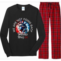 Kamala Harris Tim Walz Waltz For President Patriotic Kamala Gift Long Sleeve Pajama Set