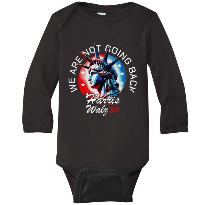 Kamala Harris Tim Walz Waltz For President Patriotic Kamala Gift Baby Long Sleeve Bodysuit