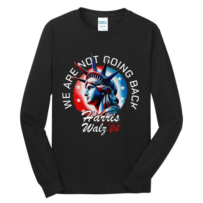 Kamala Harris Tim Walz Waltz For President Patriotic Kamala Gift Tall Long Sleeve T-Shirt