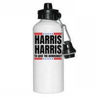 Kamala Harris To Save The Democracy Aluminum Water Bottle