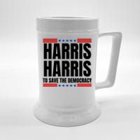 Kamala Harris To Save The Democracy Beer Stein