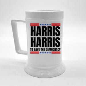 Kamala Harris To Save The Democracy Beer Stein