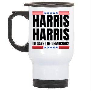 Kamala Harris To Save The Democracy Stainless Steel Travel Mug