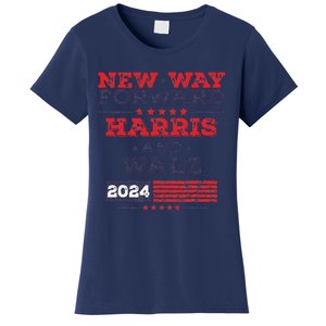 Kamala Harris Tim Walz 2024 New Way Forward Support Harris Women's T-Shirt