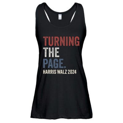 Kamala Harris Turning The Page Ladies Essential Flowy Tank