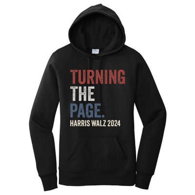 Kamala Harris Turning The Page Women's Pullover Hoodie