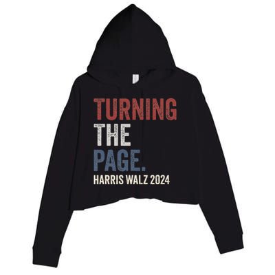 Kamala Harris Turning The Page Crop Fleece Hoodie