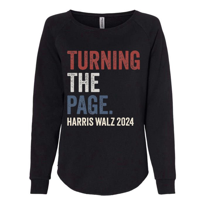 Kamala Harris Turning The Page Womens California Wash Sweatshirt