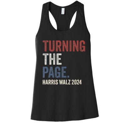 Kamala Harris Turning The Page Women's Racerback Tank