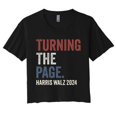 Kamala Harris Turning The Page Women's Crop Top Tee