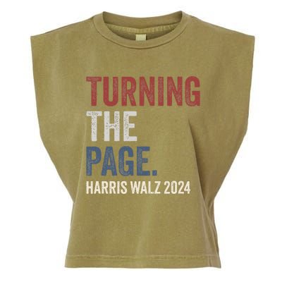 Kamala Harris Turning The Page Garment-Dyed Women's Muscle Tee