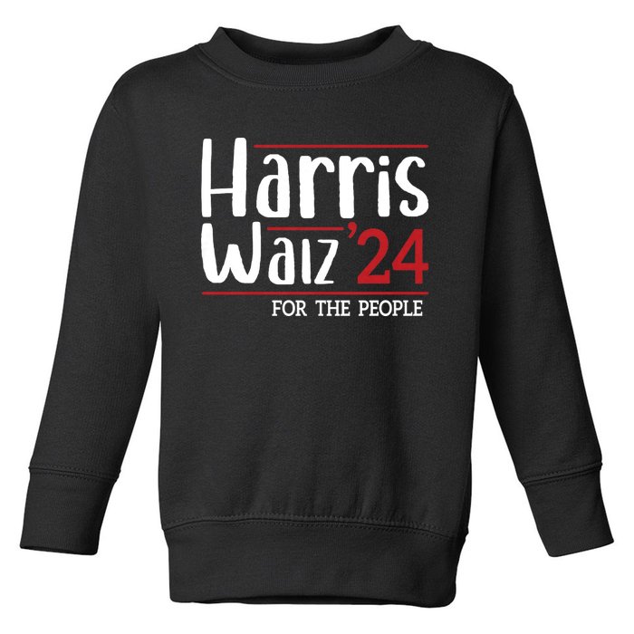 Kamala Harris Tim Walz 2024 Harris Walz 2024 Harris Waltz 2024 Toddler Sweatshirt