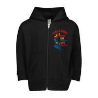 Kamala Harris Tim Walz 2024 Peace Lgbt Harris Walz Waltz Toddler Zip Fleece Hoodie