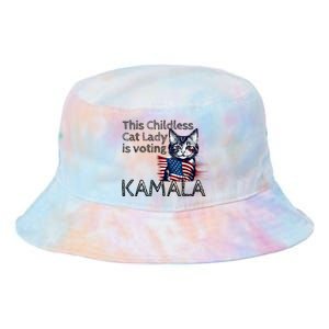 Kamala Harris This Crazy Cat Lady Is Voting Kamala Tie Dye Newport Bucket Hat