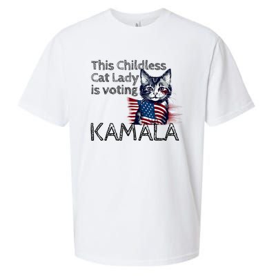 Kamala Harris This Crazy Cat Lady Is Voting Kamala Sueded Cloud Jersey T-Shirt