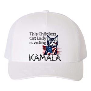 Kamala Harris This Crazy Cat Lady Is Voting Kamala Yupoong Adult 5-Panel Trucker Hat