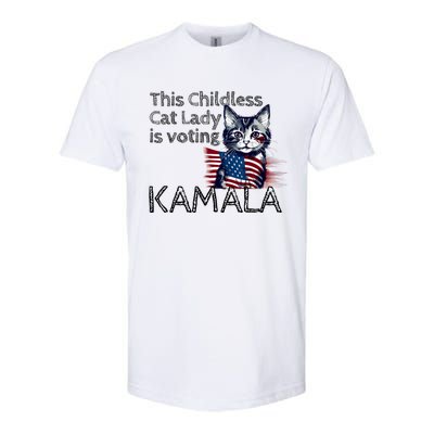 Kamala Harris This Crazy Cat Lady Is Voting Kamala Softstyle CVC T-Shirt