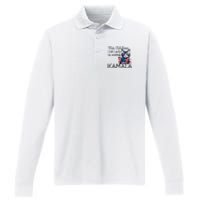 Kamala Harris This Crazy Cat Lady Is Voting Kamala Performance Long Sleeve Polo