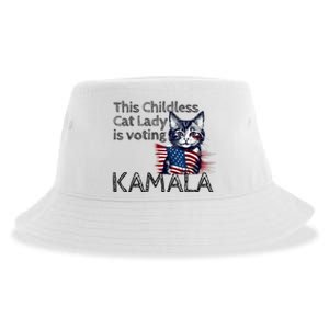 Kamala Harris This Crazy Cat Lady Is Voting Kamala Sustainable Bucket Hat