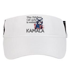 Kamala Harris This Crazy Cat Lady Is Voting Kamala Adult Drive Performance Visor