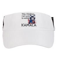 Kamala Harris This Crazy Cat Lady Is Voting Kamala Adult Drive Performance Visor