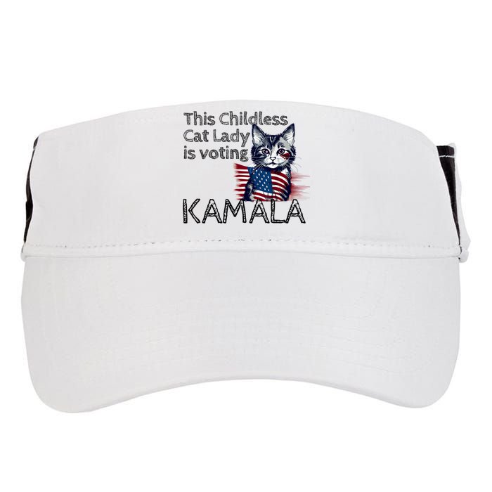 Kamala Harris This Crazy Cat Lady Is Voting Kamala Adult Drive Performance Visor