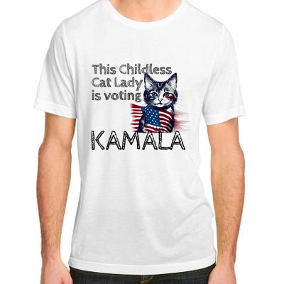 Kamala Harris This Crazy Cat Lady Is Voting Kamala Adult ChromaSoft Performance T-Shirt