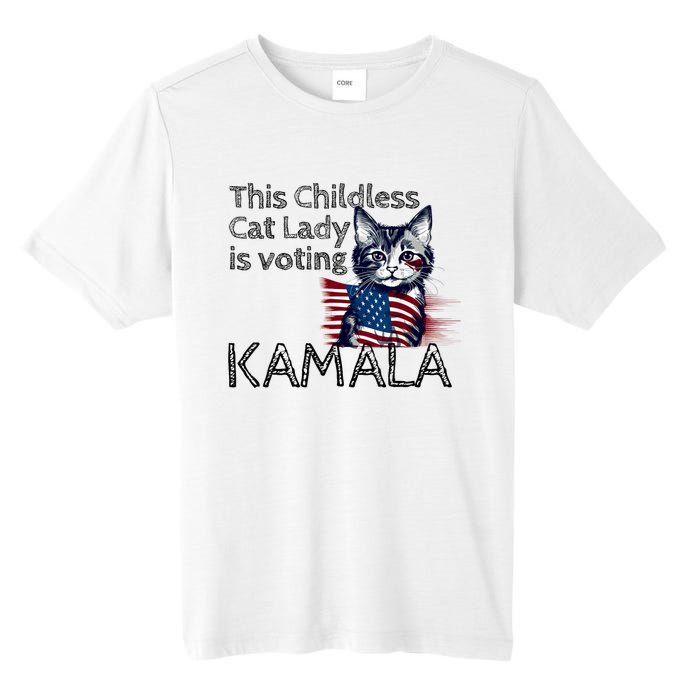 Kamala Harris This Crazy Cat Lady Is Voting Kamala Tall Fusion ChromaSoft Performance T-Shirt