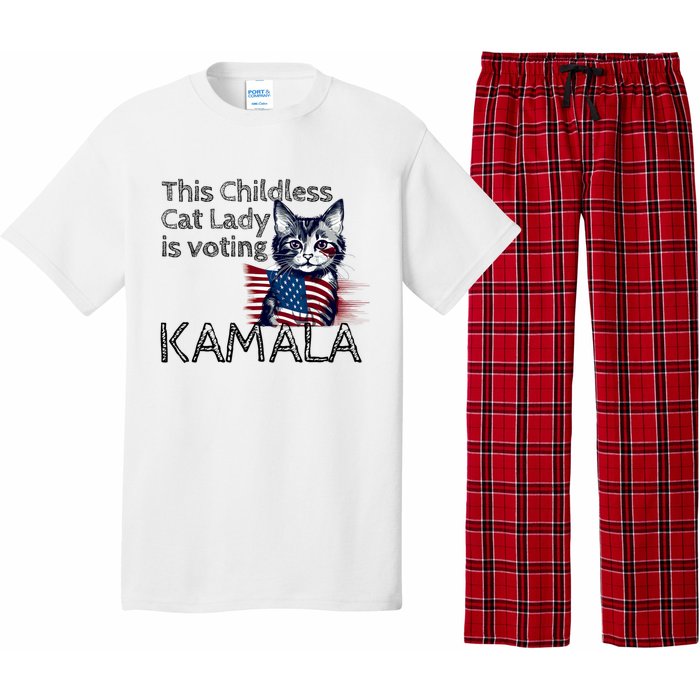 Kamala Harris This Crazy Cat Lady Is Voting Kamala Pajama Set