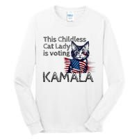 Kamala Harris This Crazy Cat Lady Is Voting Kamala Tall Long Sleeve T-Shirt