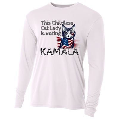 Kamala Harris This Crazy Cat Lady Is Voting Kamala Cooling Performance Long Sleeve Crew