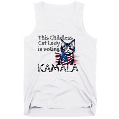 Kamala Harris This Crazy Cat Lady Is Voting Kamala Tank Top