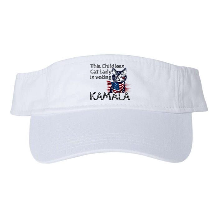 Kamala Harris This Crazy Cat Lady Is Voting Kamala Valucap Bio-Washed Visor