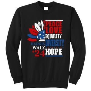 Kamala Harris Tim Walz 2024 Peace Lgbt Harris Waltz 2024 Sweatshirt