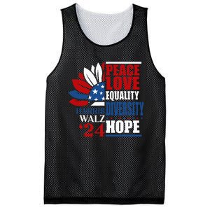 Kamala Harris Tim Walz 2024 Peace Lgbt Harris Waltz 2024 Mesh Reversible Basketball Jersey Tank