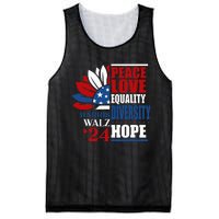 Kamala Harris Tim Walz 2024 Peace Lgbt Harris Waltz 2024 Mesh Reversible Basketball Jersey Tank