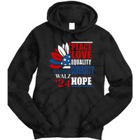 Kamala Harris Tim Walz 2024 Peace Lgbt Harris Waltz 2024 Tie Dye Hoodie