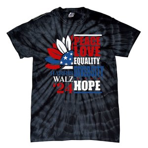 Kamala Harris Tim Walz 2024 Peace Lgbt Harris Waltz 2024 Tie-Dye T-Shirt