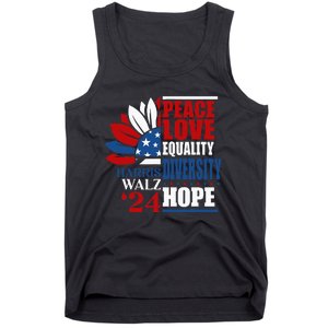 Kamala Harris Tim Walz 2024 Peace Lgbt Harris Waltz 2024 Tank Top