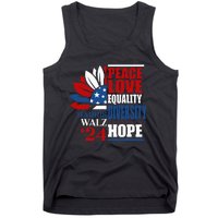 Kamala Harris Tim Walz 2024 Peace Lgbt Harris Waltz 2024 Tank Top