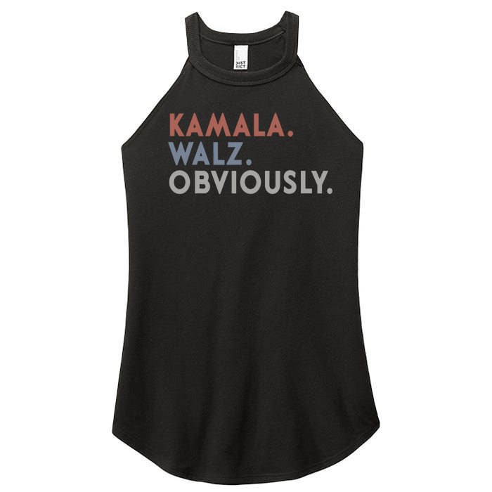 Kamala Harris Tim Walz Obviously Vote Harris Waltz 2024 Women's Perfect Tri Rocker Tank