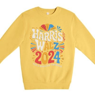 Kamala Harris Tim Waltz Campaign Harris Walz 2024 Election Gift Premium Crewneck Sweatshirt