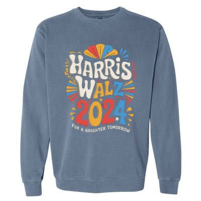 Kamala Harris Tim Waltz Campaign Harris Walz 2024 Election Gift Garment-Dyed Sweatshirt