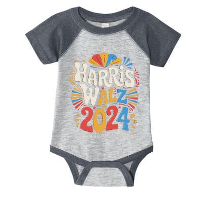 Kamala Harris Tim Waltz Campaign Harris Walz 2024 Election Gift Infant Baby Jersey Bodysuit